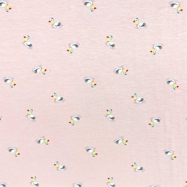 Little Quacks Bamboo Cotton Jersey Fabric - Image 3