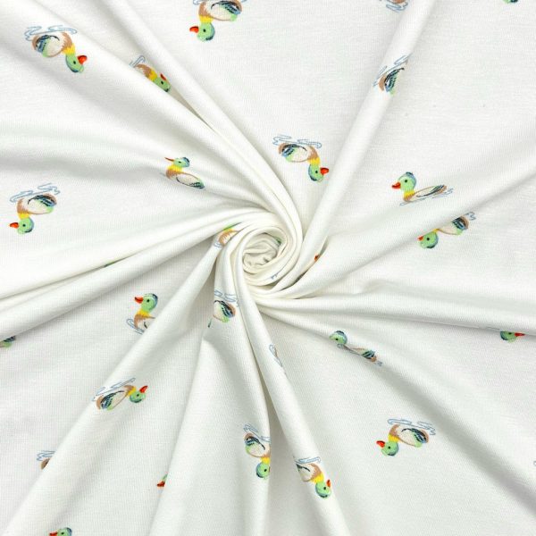 Little Quacks Bamboo Cotton Jersey Fabric - Image 6
