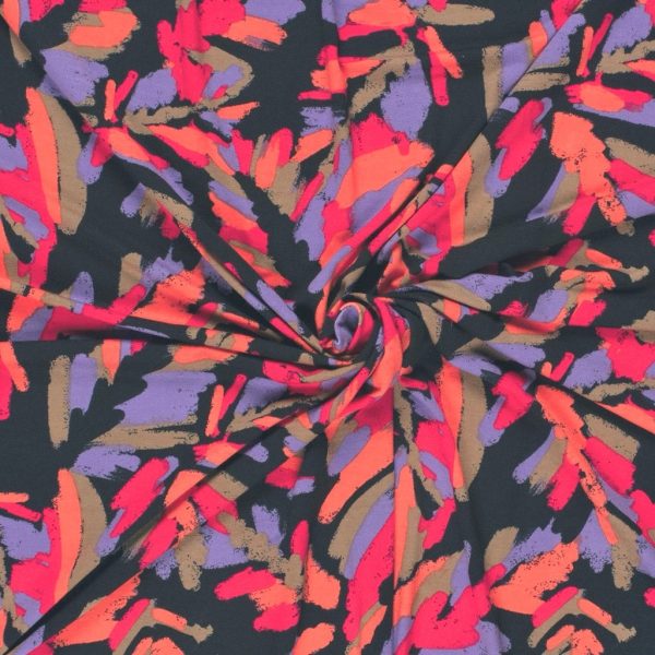 Painter's Garden Viscose Jersey Fabric - Image 4