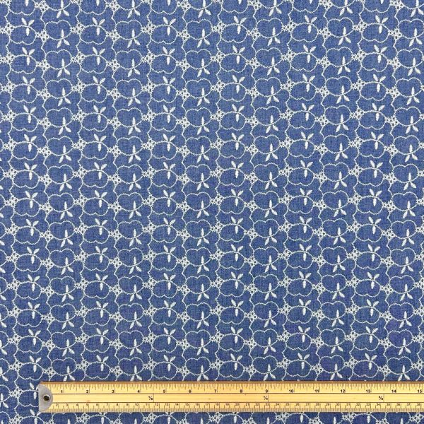 Soft Bloom Chambray Denim Fabric - Image 2