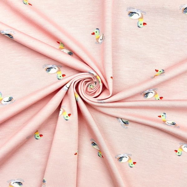 Little Quacks Bamboo Cotton Jersey Fabric - Image 4