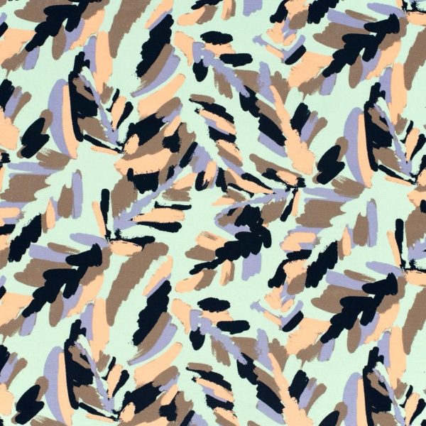 Painter's Garden Viscose Jersey Fabric - Image 6