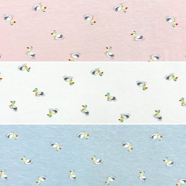 Little Quacks Bamboo Cotton Jersey Fabric