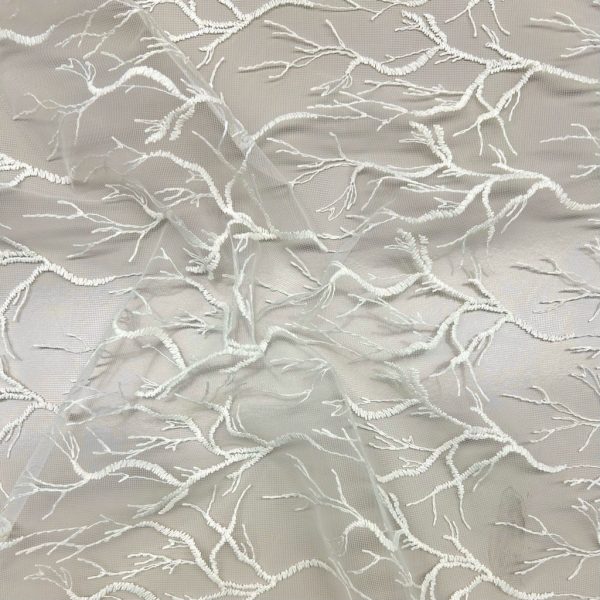 Shimmer Lace Embroidery Curtain Voile Fabric - Image 8