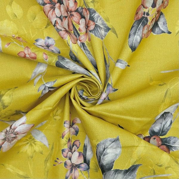 Autumn Bloom Cotton Lawn Fabric - Image 4