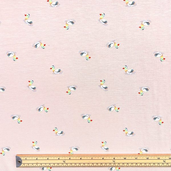 Little Quacks Bamboo Cotton Jersey Fabric - Image 2
