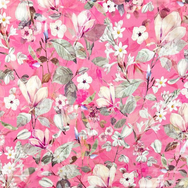 Serene Bloom Cotton Lawn Fabric - Image 5