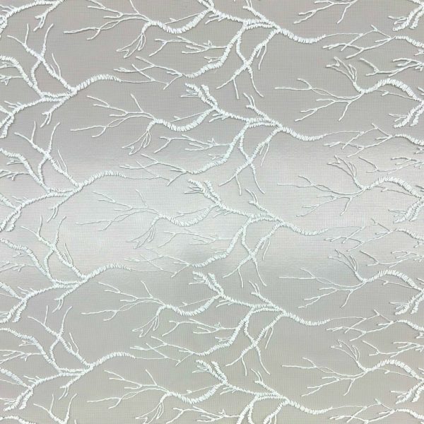 Shimmer Lace Embroidery Curtain Voile Fabric - Image 3