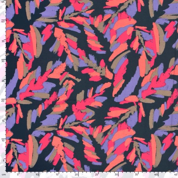 Painter's Garden Viscose Jersey Fabric - Image 3