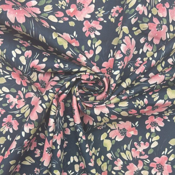 Spring Paradise Stretch Cotton Poplin Fabric - Image 6