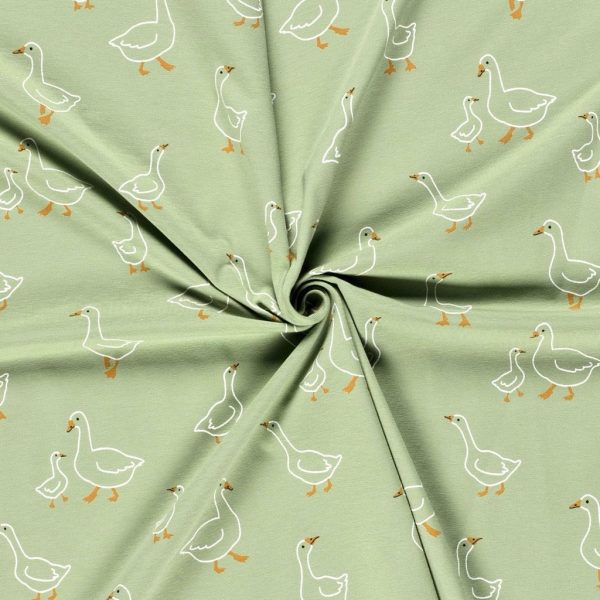 Goosey Grove Cotton Jersey Fabric - Image 3