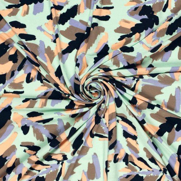 Painter's Garden Viscose Jersey Fabric - Image 7
