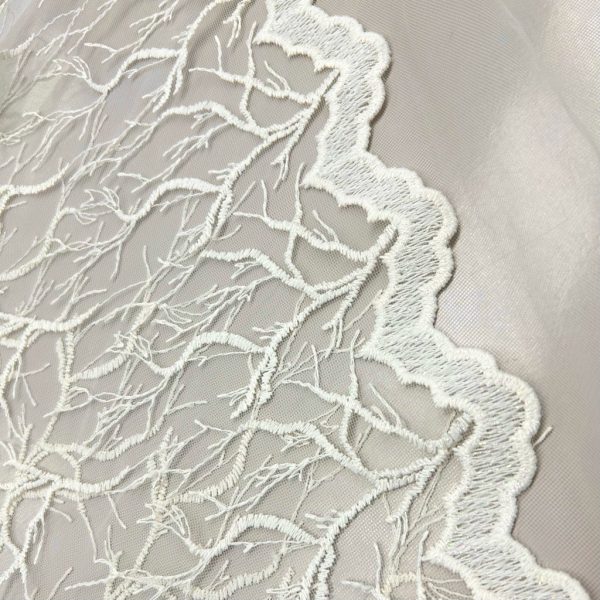 Shimmer Lace Embroidery Curtain Voile Fabric - Image 9