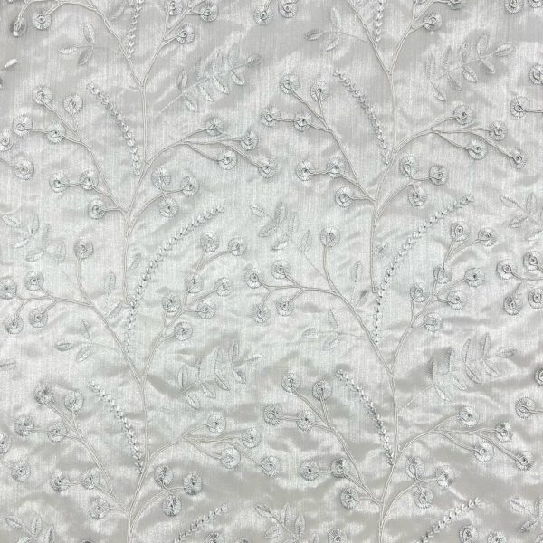 Floral Lace Embroidery Curtain Voile Fabric - Image 3