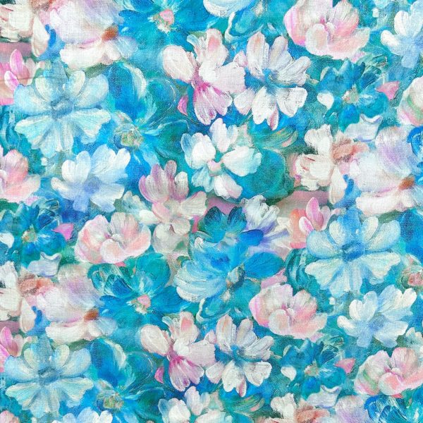 Soft Petals Cotton Lawn Fabric - Image 3