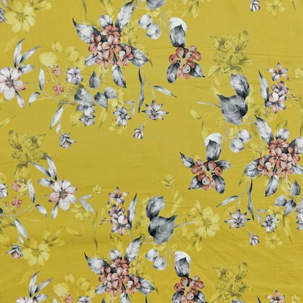 Autumn Bloom Cotton Lawn Fabric - Image 3