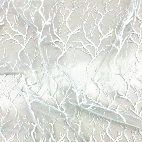 Shimmer Lace Embroidery Curtain Voile Fabric - Image 7