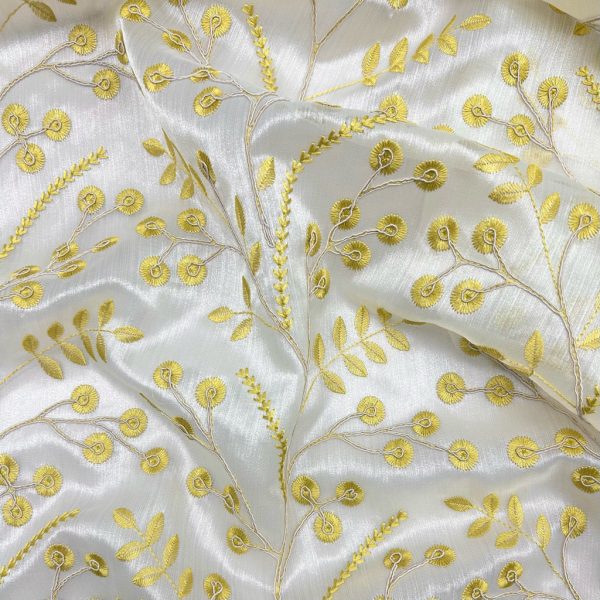 Floral Lace Embroidery Curtain Voile Fabric - Image 6