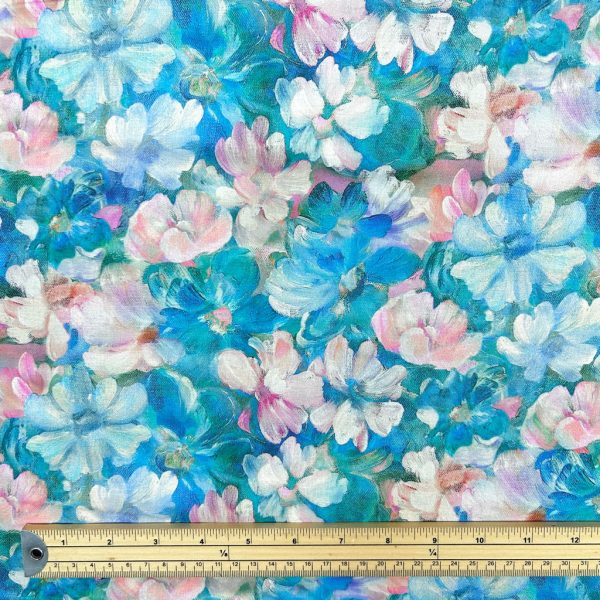 Soft Petals Cotton Lawn Fabric - Image 2