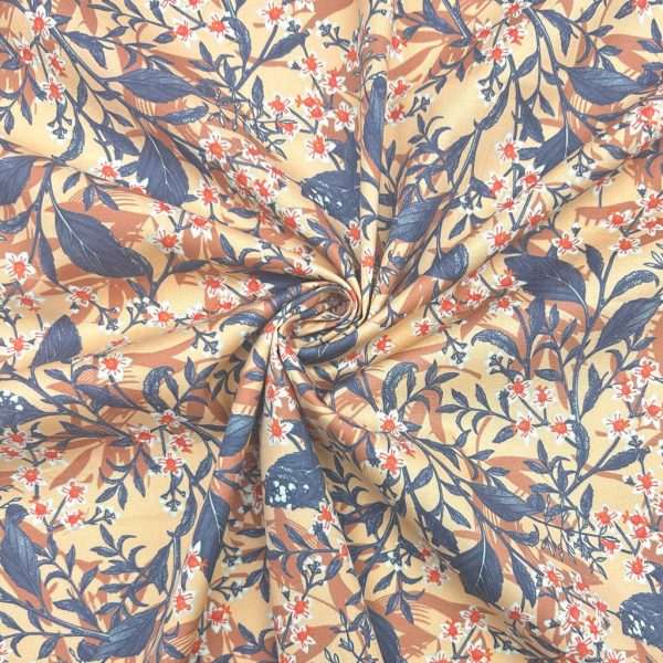 Charming Bouquets Stretch Cotton Poplin Fabric - Image 8