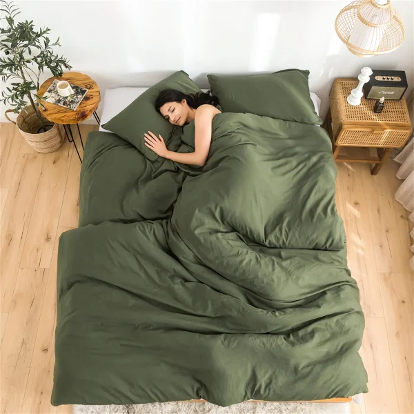 Soft Reversible Washable Bedding Comforter Sets ,Luxury Fluffy Microfiber Skin-friendly Comforter for All Season - Image 2